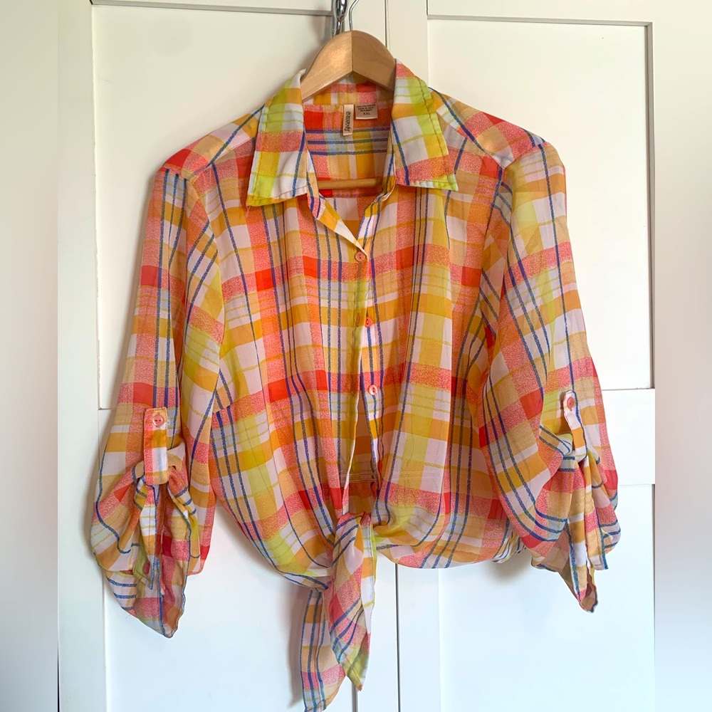 Sheer, light summer blouse, XXL